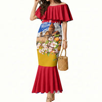 Personalized Armenia Heritage Mermaid Dress Ararat Monastery Rising In Freedom Patriotic Doves