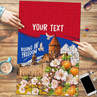 Personalized Armenia Heritage Puzzle Ararat Monastery Rising In Freedom Patriotic Doves