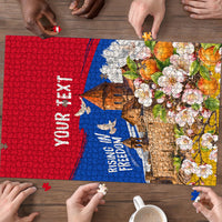 Personalized Armenia Heritage Puzzle Ararat Monastery Rising In Freedom Patriotic Doves