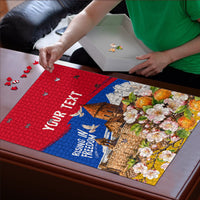 Personalized Armenia Heritage Puzzle Ararat Monastery Rising In Freedom Patriotic Doves