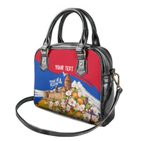 Personalized Armenia Heritage Shoulder Handbag Ararat Monastery Rising In Freedom Patriotic Doves