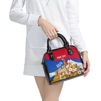 Personalized Armenia Heritage Shoulder Handbag Ararat Monastery Rising In Freedom Patriotic Doves
