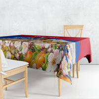 Personalized Armenia Heritage Tablecloth Ararat Monastery Rising In Freedom Patriotic Doves