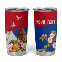 Personalized Armenia Heritage Tumbler Cup Ararat Monastery Rising In Freedom Patriotic Doves