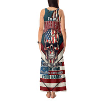 American Flag Skull Tank Maxi Dress I'm an American I Have The Right To Bear Arms Your Approval Is Not Required - Wonder Print Shop