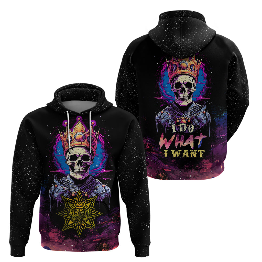 King Skeleton Hoodie I Do What I Want - Wonder Print Shop