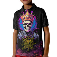 King Skeleton Kid Polo Shirt I Do What I Want - Wonder Print Shop