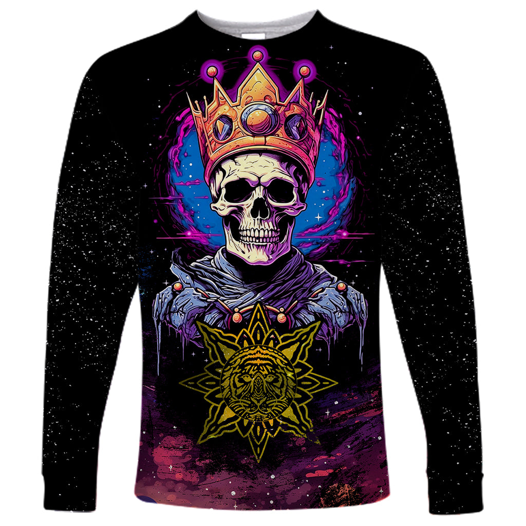 King Skeleton Long Sleeve Shirt I Do What I Want - Wonder Print Shop