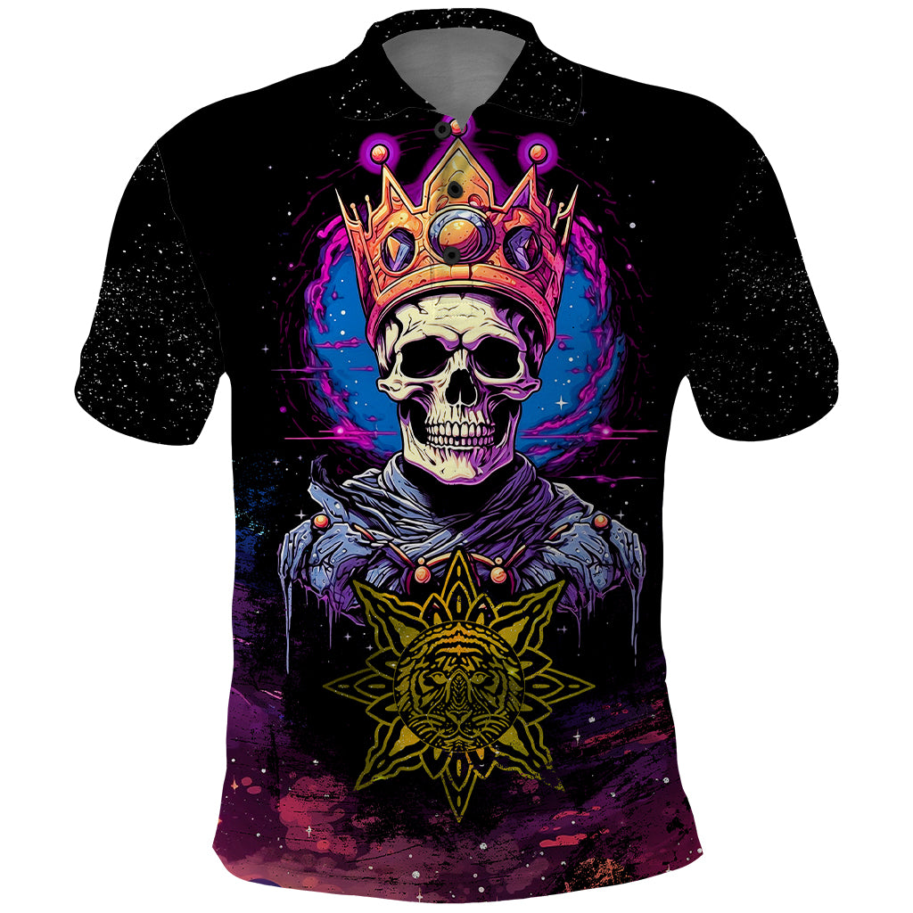 King Skeleton Polo Shirt I Do What I Want - Wonder Print Shop