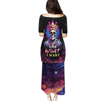 King Skeleton Puletasi I Do What I Want - Wonder Print Shop
