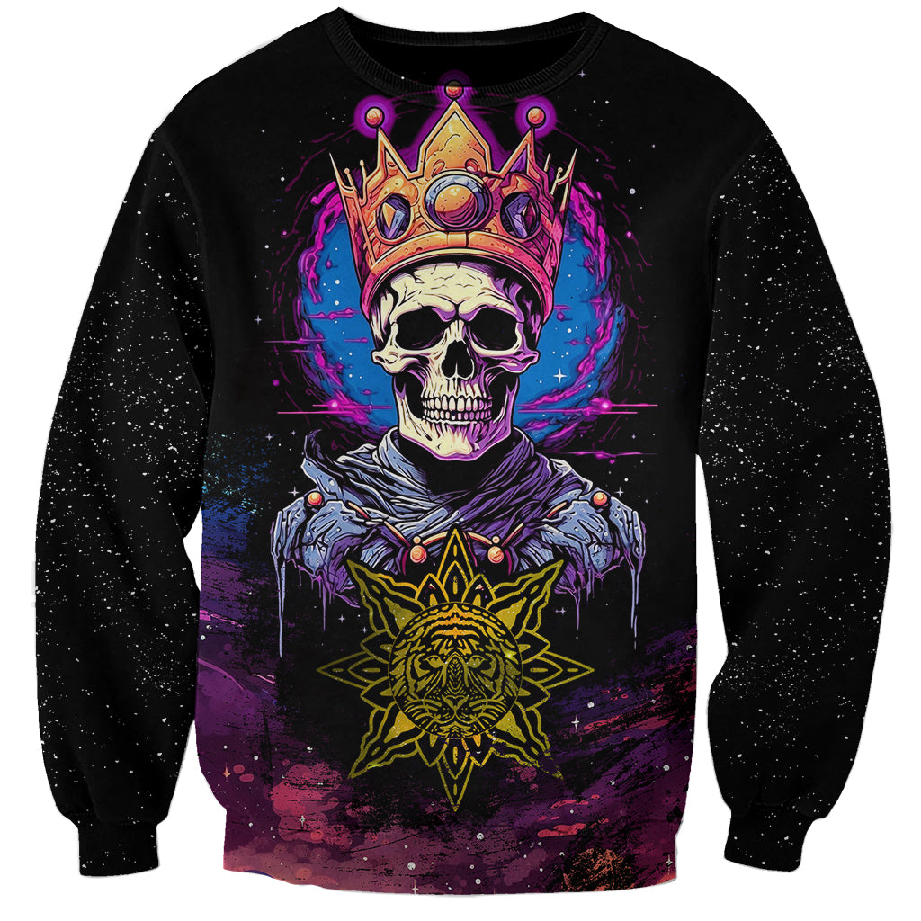 King Skeleton Sweatshirt I Do What I Want - Wonder Print Shop