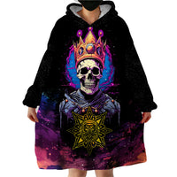 King Skeleton Wearable Blanket Hoodie I Do What I Want - Wonder Print Shop