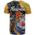 Hawaii Polynesian T Shirt Turtles and Hibiscus Flower Gradient Pattern - Wonder Print Shop