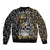 Skull Pattern Bomber Jacket Love and Death - Wonder Print Shop