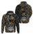 Skull Pattern Hoodie Love and Death - Wonder Print Shop