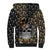 Skull Pattern Sherpa Hoodie Love and Death - Wonder Print Shop
