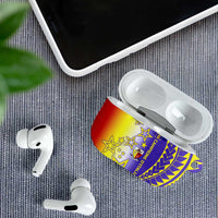 Campione d’Italia AirPods Case with Yellow Purple Star Design and Town Crest - Wonder Print Shop