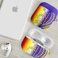 Campione d’Italia AirPods Case with Yellow Purple Star Design and Town Crest - Wonder Print Shop