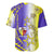 Campione d’Italia Baseball Jersey with Yellow Purple Star Design and Town Crest - Wonder Print Shop