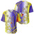 Campione d’Italia Baseball Jersey with Yellow Purple Star Design and Town Crest - Wonder Print Shop