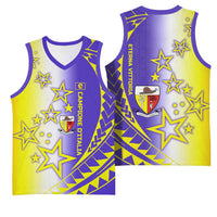 Campione d’Italia Basketball Jersey with Yellow Purple Star Design and Town Crest - Wonder Print Shop