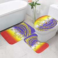 Campione d’Italia Bathroom Set with Yellow Purple Star Design and Town Crest - Wonder Print Shop