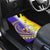 Campione d’Italia Car Mats with Yellow Purple Star Design and Town Crest - Wonder Print Shop