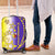 Campione d’Italia Luggage Cover with Yellow Purple Star Design and Town Crest - Wonder Print Shop