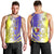 Campione d’Italia Men Tank Top with Yellow Purple Star Design and Town Crest - Wonder Print Shop