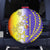 Campione d’Italia Spare Tire Cover with Yellow Purple Star Design and Town Crest - Wonder Print Shop