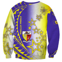 Campione d’Italia Sweatshirt with Yellow Purple Star Design and Town Crest - Wonder Print Shop