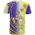Campione d’Italia T Shirt with Yellow Purple Star Design and Town Crest - Wonder Print Shop