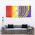 Campione d’Italia Tapestry with Yellow Purple Star Design and Town Crest - Wonder Print Shop