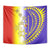 Campione d’Italia Tapestry with Yellow Purple Star Design and Town Crest - Wonder Print Shop