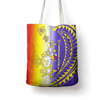 Campione d’Italia Tote Bag with Yellow Purple Star Design and Town Crest - Wonder Print Shop