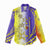 Campione d’Italia Women Casual Shirt with Yellow Purple Star Design and Town Crest - Wonder Print Shop