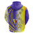 Campione d’Italia Zip Hoodie with Yellow Purple Star Design and Town Crest - Wonder Print Shop