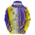 Campione d’Italia Zip Hoodie with Yellow Purple Star Design and Town Crest - Wonder Print Shop