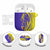 Campione d’Italia AirPods Case with Yellow Horse Graphic and Purple Flame Crest - Wonder Print Shop