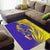 Campione d’Italia Area Rug with Yellow Horse Graphic and Purple Flame Crest - Wonder Print Shop