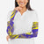 Campione d’Italia Arm Sleeves with Yellow Horse Graphic and Purple Flame Crest - Wonder Print Shop
