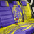 Campione d’Italia Back Car Seat Cover with Yellow Horse Graphic and Purple Flame Crest - Wonder Print Shop