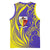 Campione d’Italia Basketball Jersey with Yellow Horse Graphic and Purple Flame Crest - Wonder Print Shop