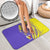 Campione d’Italia Bathroom Set with Yellow Horse Graphic and Purple Flame Crest - Wonder Print Shop