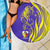 Campione d’Italia Beach Blanket with Yellow Horse Graphic and Purple Flame Crest - Wonder Print Shop
