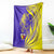 Campione d’Italia Blanket with Yellow Horse Graphic and Purple Flame Crest - Wonder Print Shop