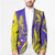 Campione d’Italia Blazer with Yellow Horse Graphic and Purple Flame Crest - Wonder Print Shop