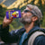 Campione d’Italia 4 in 1 Can Cooler Tumbler with Yellow Horse Graphic and Purple Flame Crest - Wonder Print Shop