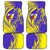 Campione d’Italia Car Mats with Yellow Horse Graphic and Purple Flame Crest - Wonder Print Shop