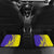 Campione d’Italia Car Mats with Yellow Horse Graphic and Purple Flame Crest - Wonder Print Shop